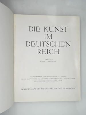 Bild des Verkufers fr Die Kunst im Deutschen Reich, 4. Jahrgang 1940, Folge 1 - 12, vollstndig in einem Buch zum Verkauf von Das Buchregal GmbH