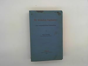 Seller image for Die deutschen Vogelnamen - Eine wortgeschichtliche Untersuchung for sale by Das Buchregal GmbH