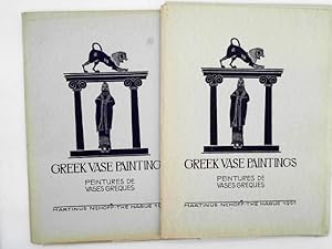 Imagen del vendedor de Greek Vase Paintings - Peintures de Vases Greques - 2 Bnde (von Nr 61 bis Nr 120) a la venta por Das Buchregal GmbH