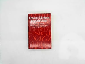 Fowlers Modern English Usage Second Edition