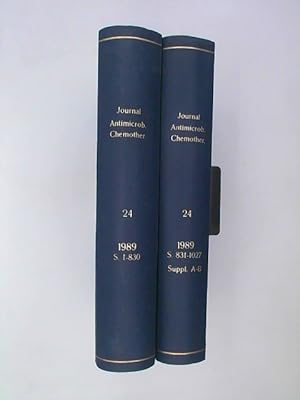 Image du vendeur pour The Journal of Antimicrobial Chemotherapy - Volume 24, 1989 incl. Supplement A-B mis en vente par Das Buchregal GmbH