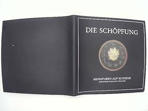 Die Schöpfung: Miniaturen auf Schiefer - Signiert