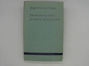 Bild des Verkufers fr Das literarische Leben in Eutin im 18. achtzehnten Jahrhundert. zum Verkauf von Das Buchregal GmbH