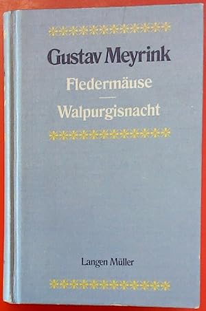 Bild des Verkufers fr Fledermuse (Aufstze) - Walpurgisnacht (Roman). zum Verkauf von biblion2