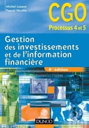 Gestion des investissements et de l'information financi re - 8e  dition - manuel : Manuel - Miche...