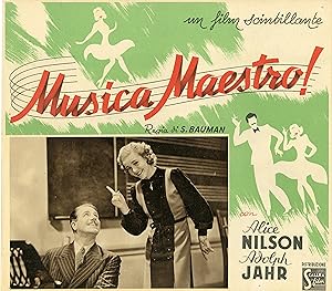 "SWING IT, MAGISTERN" Réalisé par Schamyl BAUMAN en 1940 avec Alice "BABS" NILSON, Adolph JAHR / ...