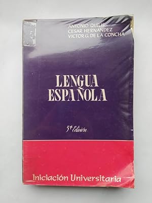 Imagen del vendedor de LENGUA ESPAOLA. 5 EDICIN. a la venta por TraperaDeKlaus