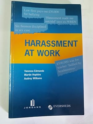 Bild des Verkufers fr Harassment at Work. zum Verkauf von Plurabelle Books Ltd