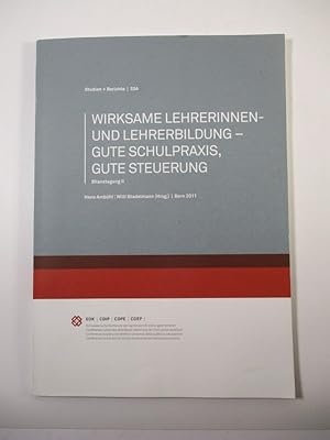 Seller image for Wirksame Lehrerinnen- und Lehrerbildung - gute Schulpraxis, gute Steuerung. Bilanztagung II. for sale by Antiquariat Bookfarm