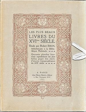 Les plus beaux livres du XVIè siècle