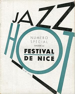 "JAZZ HOT N° 20 : SPÉCIAL FESTIVAL DE NICE (FÉVRIER 1948)" Photos incluses: Dizzy GILLESPIE, (Pub...