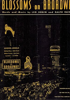Blossoms on Broadway - Vintage sheet Music