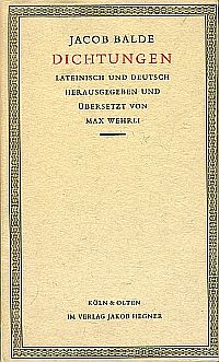 Bild des Verkufers fr Dichtungen. Lateinisch und Deutsch. bersetzt von Max Wehrli. zum Verkauf von Bcher Eule