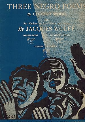 Three Negro Poems - Vintage sheet Music - Debbil Foot - De Glory Road - Gwine to Hebb,n