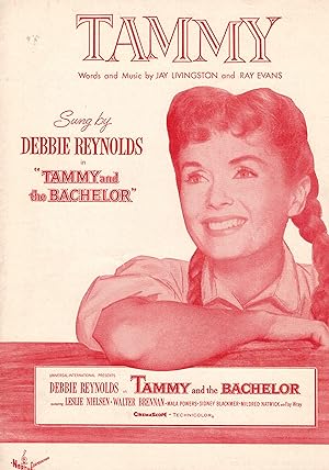 Tammy - Debbie Reynolds Cover - Vintage sheet Music From Tammy and the Bachelor