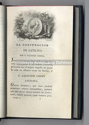 Bild des Verkufers fr Obras de Cayo Salustio Crispo traducidas por el Seor Infante D. Gabriel. zum Verkauf von Llibreria Antiquria Delstres