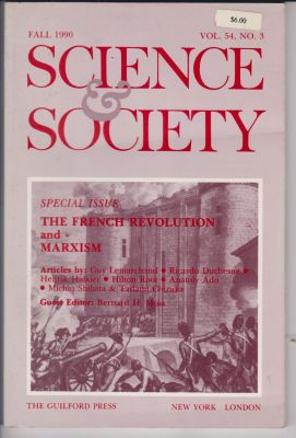 Imagen del vendedor de Science & Society. Vol. 54, No. 3. Fall 1990. a la venta por Robinson Street Books, IOBA