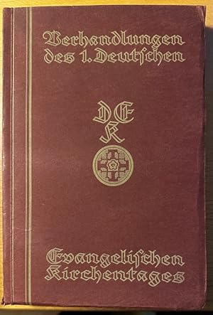 Bild des Verkufers fr Verhandlungen des deutschen evangelischen Kirchentages 1919 in Dresden. zum Verkauf von Plesse Antiquariat Minzloff