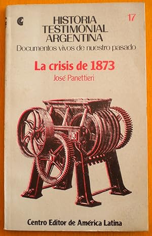 Imagen del vendedor de La crisis de 1873 a la venta por Libreria Ninon