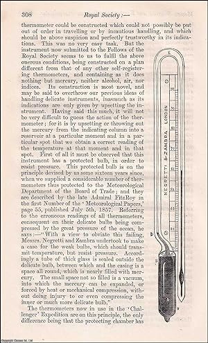 Seller image for On a New Deep-Sea Thermometer. An original article from The London, Edinburgh, and Dublin Philosophical Magazine and Journal of Science, 1874. for sale by Cosmo Books