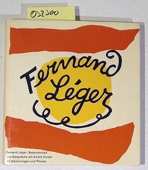 Bild des Verkufers fr Fernand Leger. Bekenntnisse und Gesprche mit Andre Verdet. Sammlung Horizont zum Verkauf von Antiquariat Trger