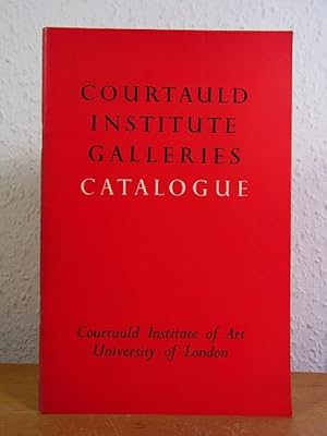 Image du vendeur pour Courtauld Institute Galleries. Catalogue mis en vente par Antiquariat Weber