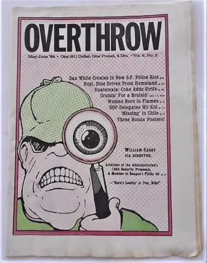 Immagine del venditore per Overthrow (May-June 1984 - Vol. 6 No. 2): A Yipster [Yippie!] Times Publication (Centerfold Poster: MARIJUANA PARADE - Bastille Day - MARCH ON THE DEMOCRATIC CONVENTION! Saturday, July 14, 1984 [San Francisco]) (Underground Newspaper) venduto da Bloomsbury Books