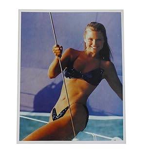 Image du vendeur pour CHRISTIE BRINKLEY PHOTO 8'' X 10'' Inch Photograph mis en vente par Rare Book Cellar