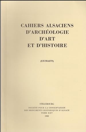 Nouvelles divinités du Strasbourg romain. [Du: Cahiers Alsaciens d'Archéologie, d'Art et d'Histoi...