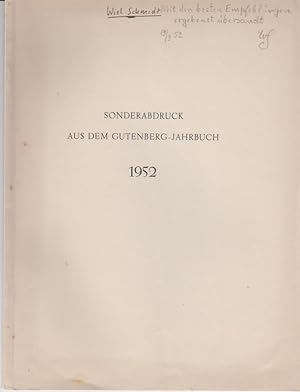 Vom Wesen des Buches. Ein Versuch. [Aus: Gutenberg-Jahrbuch, 27. Jg., 1952].