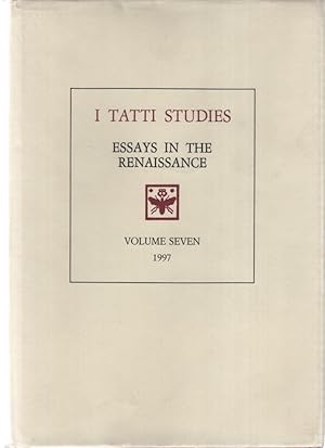 Immagine del venditore per I Tatti Studies: Essays in the Renaissance. Volume 7. venduto da Fundus-Online GbR Borkert Schwarz Zerfa