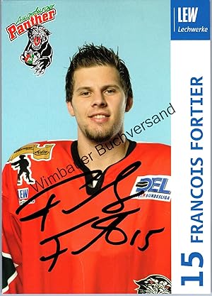 Bild des Verkufers fr Original Autogramm Francois Fortier Eishockey Augsburger Panther /// Autograph signiert signed signee zum Verkauf von Antiquariat im Kaiserviertel | Wimbauer Buchversand