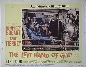 Imagen del vendedor de The Left Hand of God Lobby Card #2 Humphrey Bogart, Gene Tierney a la venta por AcornBooksNH