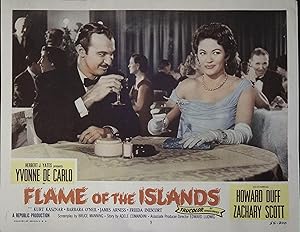 Imagen del vendedor de Flame of the Islands Lobby Card #5 1955 Yvonne DeCarlo, Howard Duff a la venta por AcornBooksNH