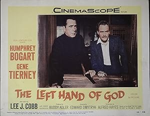 Image du vendeur pour The Left Hand of God Lobby Card #8 Humphrey Bogart, Gene Tierney mis en vente par AcornBooksNH