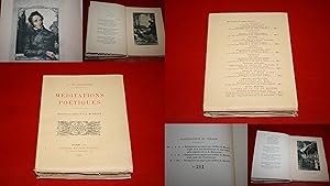 Méditations Poétiques. - De Alphonse de Lamartine. - Exemplaire Numéro 261/350 sur Pur Chiffon du...