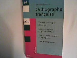 Bild des Verkäufers für Orthographe française zum Verkauf von ANTIQUARIAT FÖRDEBUCH Inh.Michael Simon