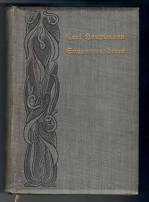 Bild des Verkufers fr Sonnenwanderer - Neun Erzhlungen; Hinterer Buchdeckel mit Signet Eckmann - Lesebndchen - Erstausgabe 1897 - EA - WG 6 - Vermerk: Buchrcken gebrunt, Vorsatz mit handschriftlichem Eintrag zum Verkauf von Walter Gottfried