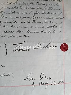 Sir Thomas Beecham - Manuscript Memorandum of Agreement
