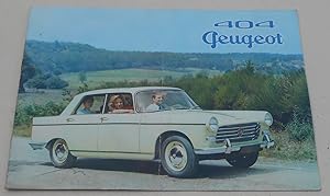 Plaquette publicitaire 404 Peugeot