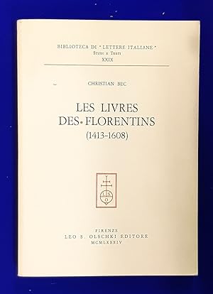 Les livres des Florentins (1413-1608).