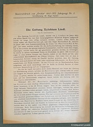 Bild des Verkufers fr Die Gattung Xylobium Lindl. (Sonderabdruck aus "Orchis", VII. Jahrgang, Nr. 2). zum Verkauf von Antiquariat Lycaste