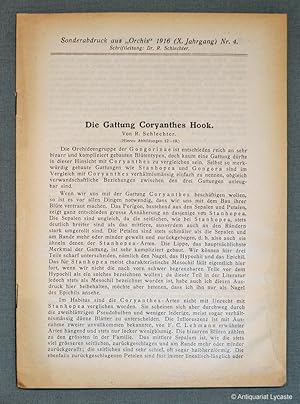 Bild des Verkufers fr Die Gattung Coryanthes Hook. (Sonderabdruck aus "Orchis", X. Jahrgang, Nr. 4). zum Verkauf von Antiquariat Lycaste