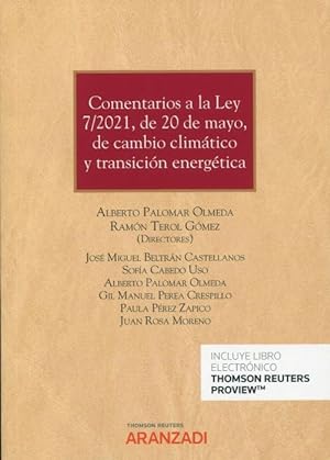 Seller image for Comentarios a la Ley 7/2021, de 20 de mayo, de cambio climtico y transicin energtica for sale by Vuestros Libros