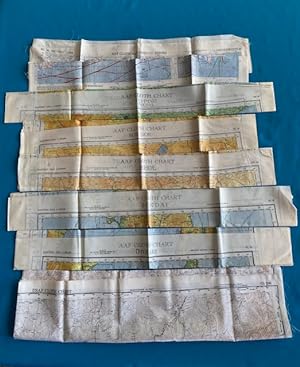 GROUP OF EIGHT ARMY AIR FORCES (AAF) WWII ESCAPE AND EVASION MAPS (China & USSR)