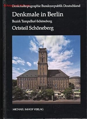 Bild des Verkufers fr Denkmale in Berlin. Bezirk Tempelhof-Schneberg, Ortsteil Schneberg. Katharina Husse, Peter Lemburg, Haila Ochs, Gabriele Schulz. Denkmaltopographie Bundesrepublik Deutschland. zum Verkauf von Antiquariat Hohmann