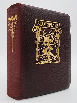 THE WORKS OF WILLIAM SHAKESPEARE (LEATHER BOUND WITH ART NOUVEAU GILT STAMPING) From the Text of ...
