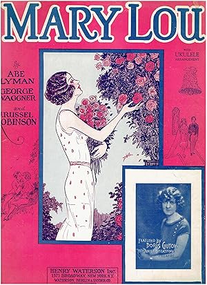 Bild des Verkufers fr Vintage Sheet Music with Ukelele Arrangement - "Mary Lou" by Abe Lyman, George Waggner and J. Russel Robinson zum Verkauf von Manian Enterprises