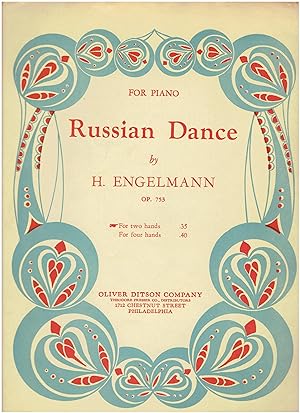 Bild des Verkufers fr Vintage Sheet Music - "Russian Dance" by H. Engelmann (Opus 753) - For Piano for two hands zum Verkauf von Manian Enterprises
