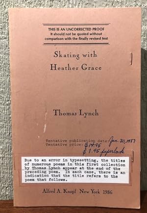 Imagen del vendedor de SKATING WITH HEATHER GRACE (Uncorrrected Proof) a la venta por Lost Horizon Bookstore